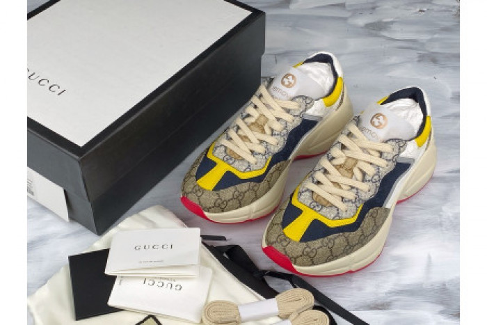 GUCC RHYTON VINTAGE TRAINER SNEAKER 619891 99WF0 4370