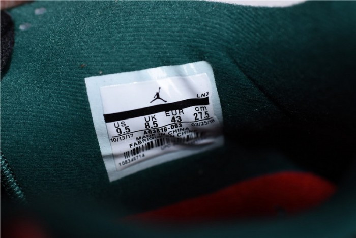 Air Jordan 4 NRG “GUCC” Black/Gorge Green-Varsity Red AQ3816-063